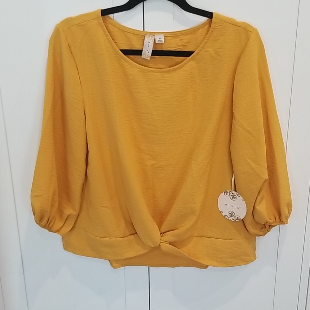 Misia Mustard Blouse